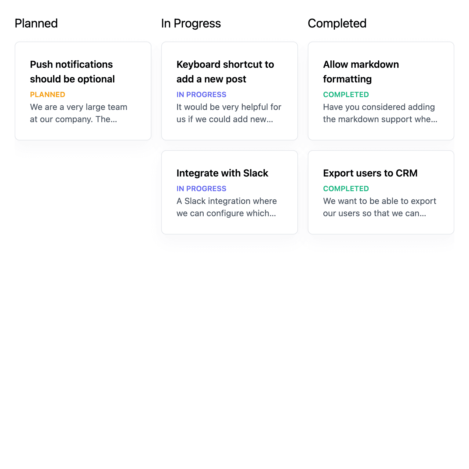 Feedback Page
